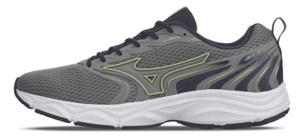 Encontraproduto.com.br - Tênis De Corrida Masculino N° 41 Mizuno Jet 7 Cinza Verde (MP)