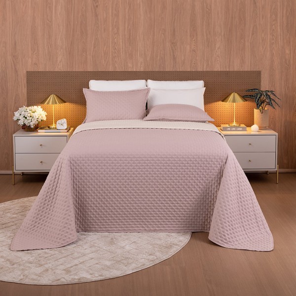 Encontraproduto.com.br - Kit Colcha / Cobre leito Queen Comfy - Lavive