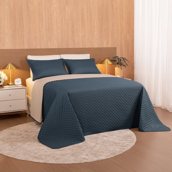 Encontraproduto.com.br - Kit Colcha / Cobre leito Casal Comfy - Lavive