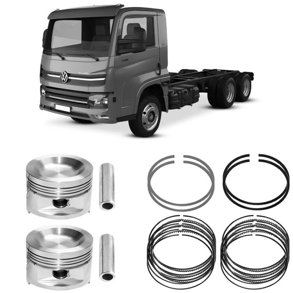 Encontraproduto.com.br - Pistão Anel 0.50 Vw Delivery 11-180 Delivery 13-180 3.8 2017 a 2024 Mahle