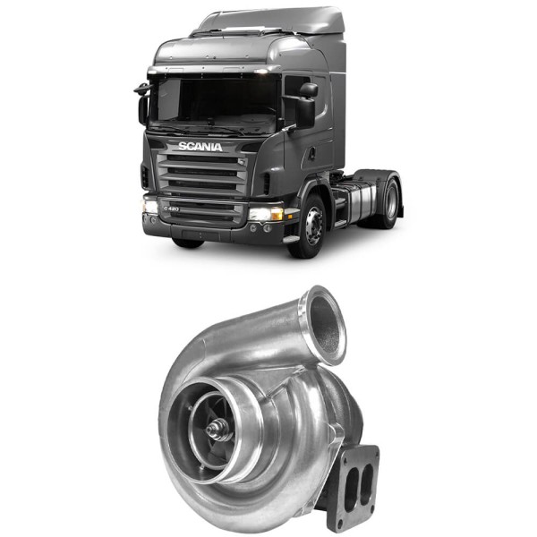 Encontraproduto.com.br - Turbina Motor DC12 Scania K114 K380B K420B Diesel Mahle TC0760511