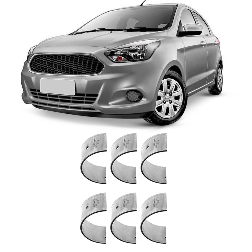 Bronzina Casquilho Biela STD Ford Ka 1.0 12V 2014 a 2021 Flex Mahle BB774
