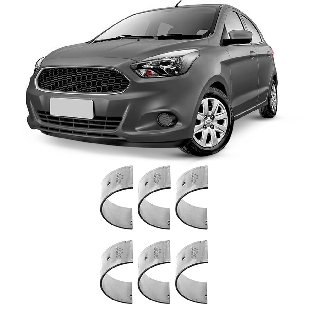 Bronzina Casquilho Biela 0.50 Ford Ka 1.0 12V 2014 a 2021 Flex Mahle BB774