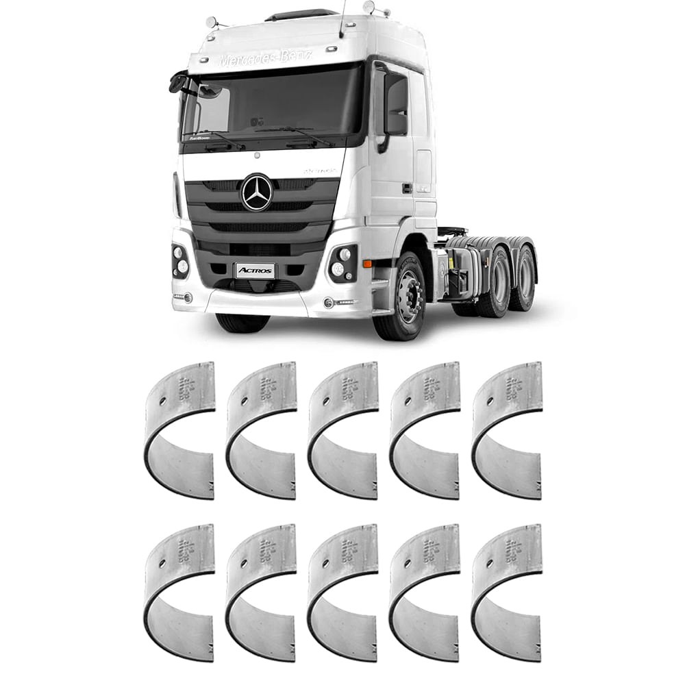 Bronzina Casquilho Biela STD MB Actros Atron Axor Mahle BB802J