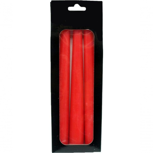 Encontraproduto.com.br - Conjunto 6 Vela Decoração Natalina Vermelho Castiçal De 21cm