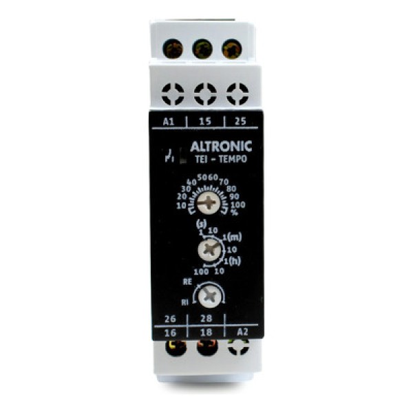 Encontraproduto.com.br - Temporizador Eletrônico 0,1 Segundo A 100 Horas 24-242V/Cc 2R Retardo e Pulso Tei0204 Altronic
