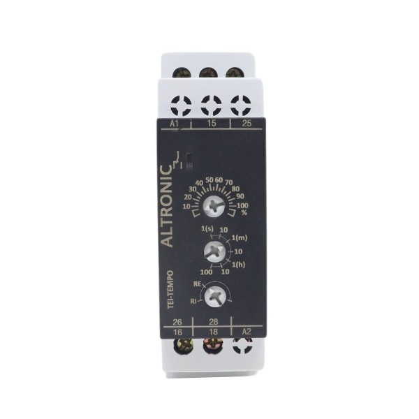 Encontraproduto.com.br - Temporizador Eletrônico 0,1 Segundo A 100 Horas 24-242V/Cc 2R Retardo e Pulso Tei0204 Altronic