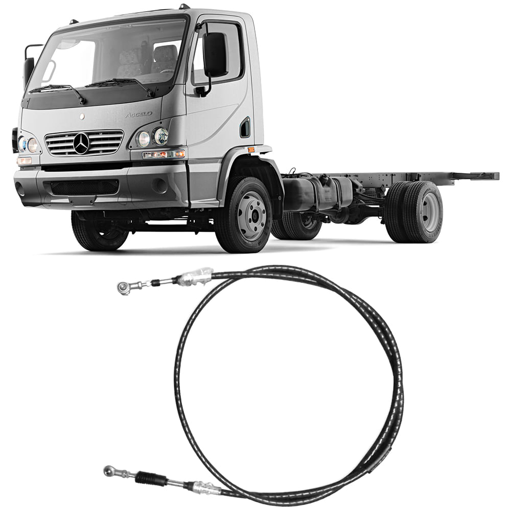 Cabo Câmbio Seleção Mercedes Benz Accelo 915C 2003 a 2013 2815mm Tuba 9831