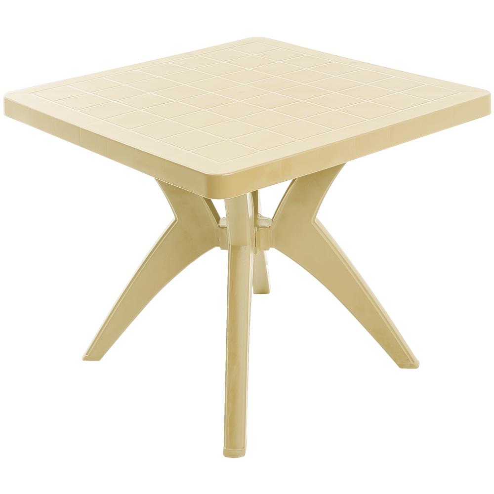 Encontraproduto.com.br - Mesa Quadrada Nature Natural - Forte Plástico