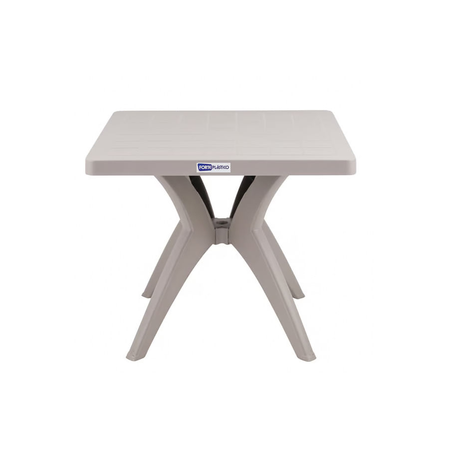 Encontraproduto.com.br - Mesa Quadrada Nature Natural - Forte Plástico