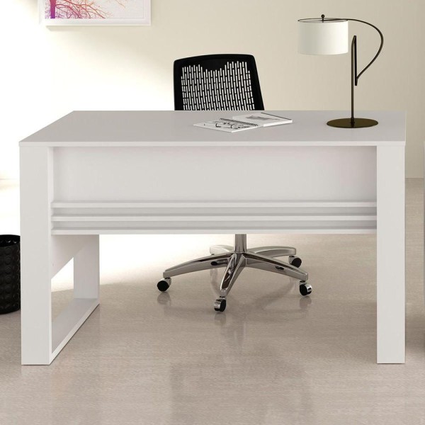 Encontraproduto.com.br - Conjunto Escritório Com Mesa E Gaveteiro Volante Branco