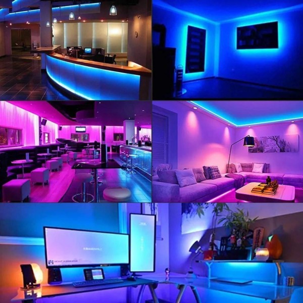 Encontraproduto.com.br - Fita Led 5050 Rgb Color 5 Metros Prova Dágua C/ Controle