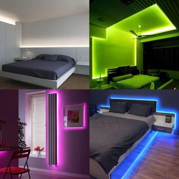 Encontraproduto.com.br - Fita Led 5050 Rgb Color 5 Metros Prova Dágua C/ Controle