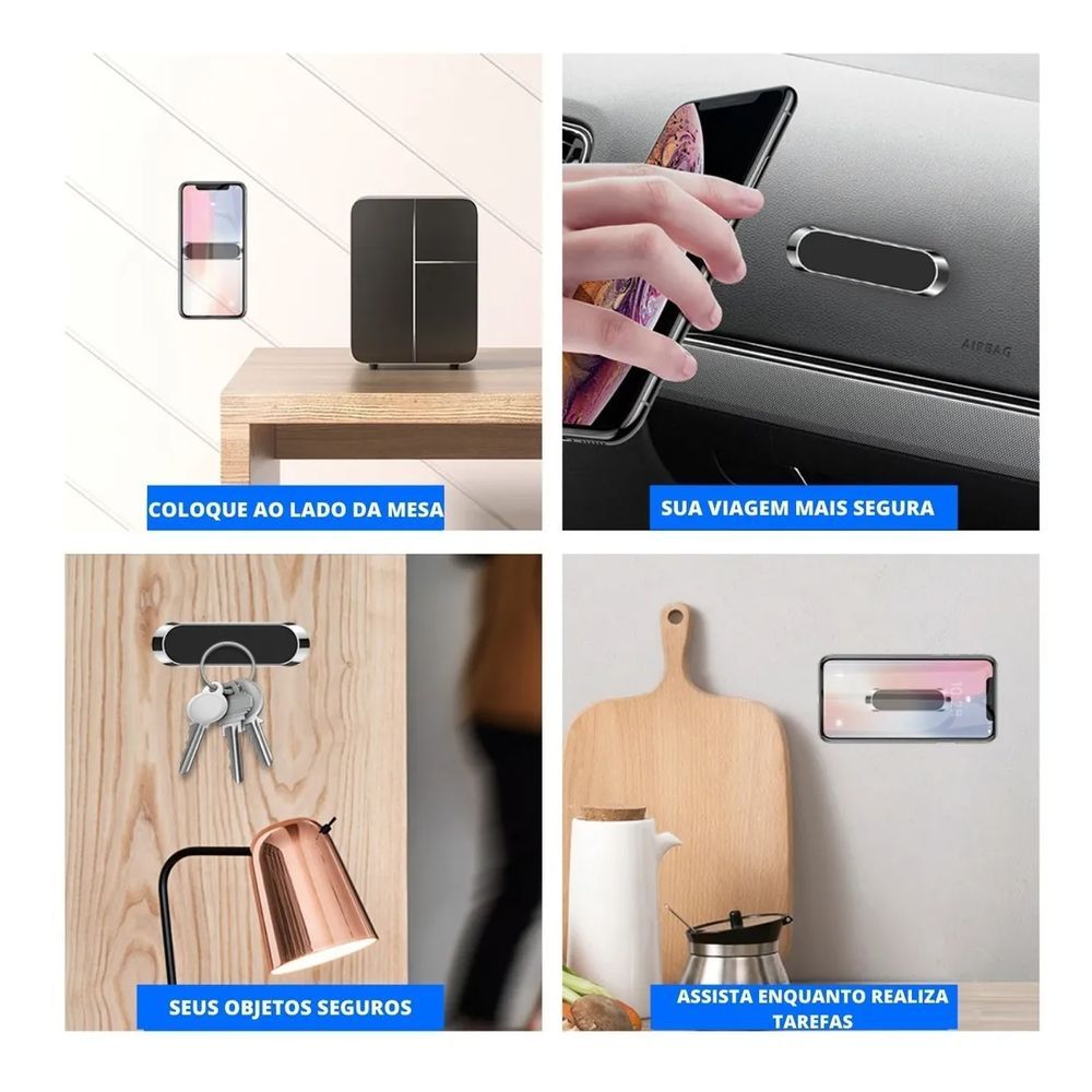 Encontraproduto.com.br - Suporte Celular Magnético Carro Com Imã Neodimio Universal