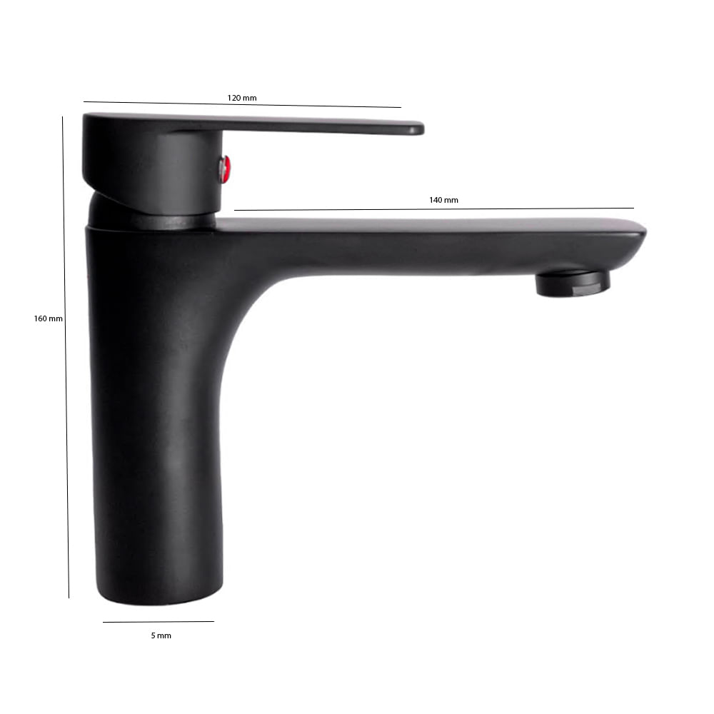 Encontraproduto.com.br - Steel Black Monocomando Lavatorio Mesa Bica Baixa  - Levo