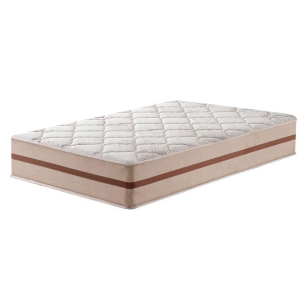 Encontraproduto.com.br - Cama Box Bege E Colchão Classic 22 Cm Molas Ensacadas Solteiro Anjos