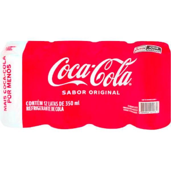 Encontraproduto.com.br - Refrigerante Coca-Cola Original Barcode Pack com 12x350ml