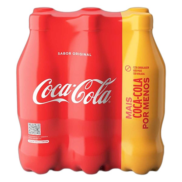Encontraproduto.com.br - Refrigerante Coca-Cola Original Garrafa 6 Unidades 600ml Cada Leve Mais Pague Menos