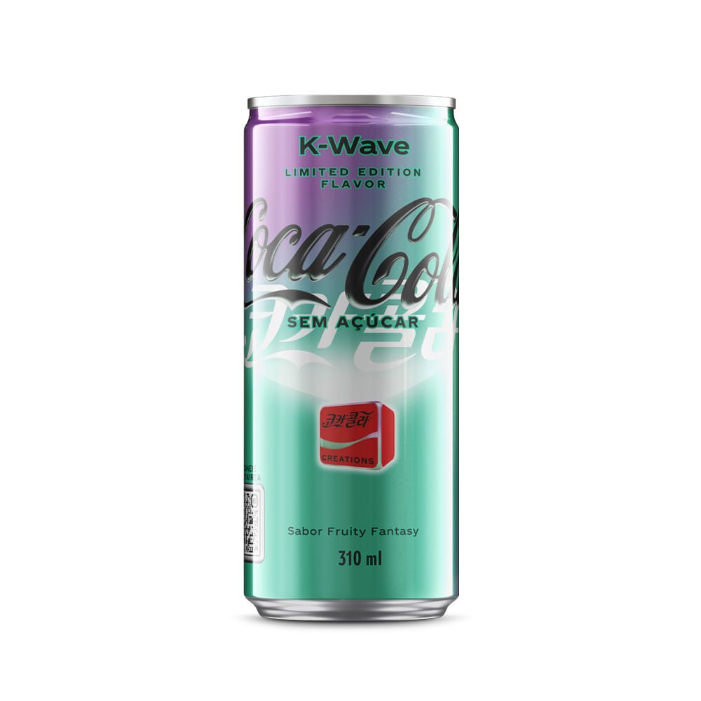Encontraproduto.com.br - Refrigerante Coca-Cola K-Wave Zero Açúcar Fruity Fantasy Lata 310ml