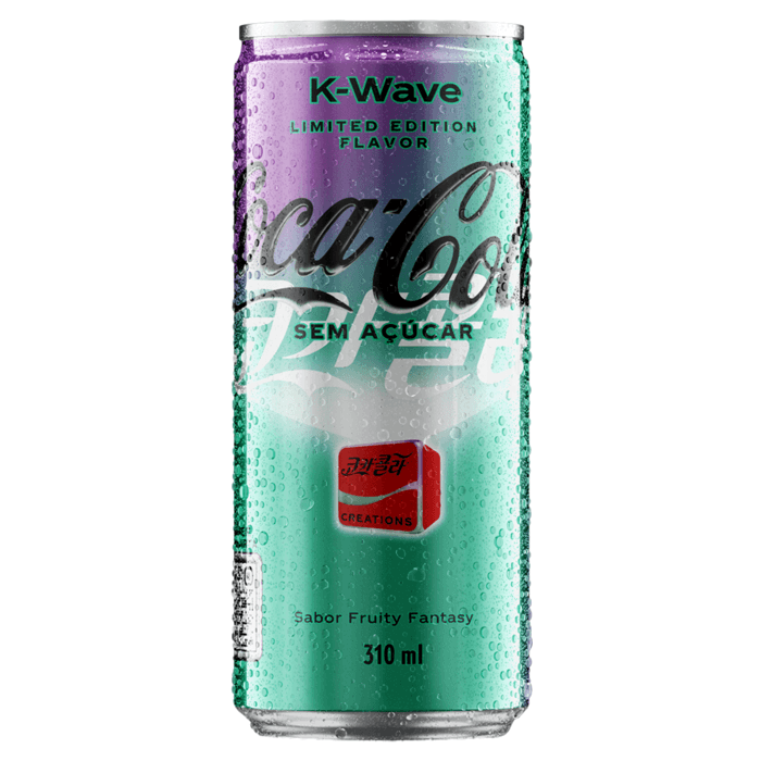 Encontraproduto.com.br - Refrigerante Coca-Cola K-Wave Zero Açúcar Fruity Fantasy Lata 310ml