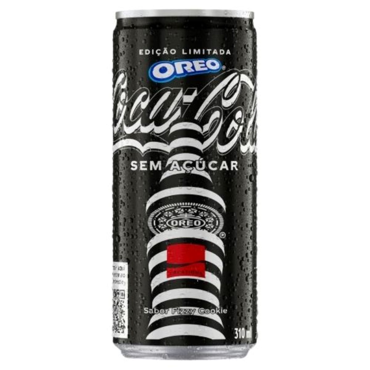 Encontraproduto.com.br - Refrigerante Fizzy Cookie sem Açúcar Oreo Coca-Cola Creations Lata 310ml
