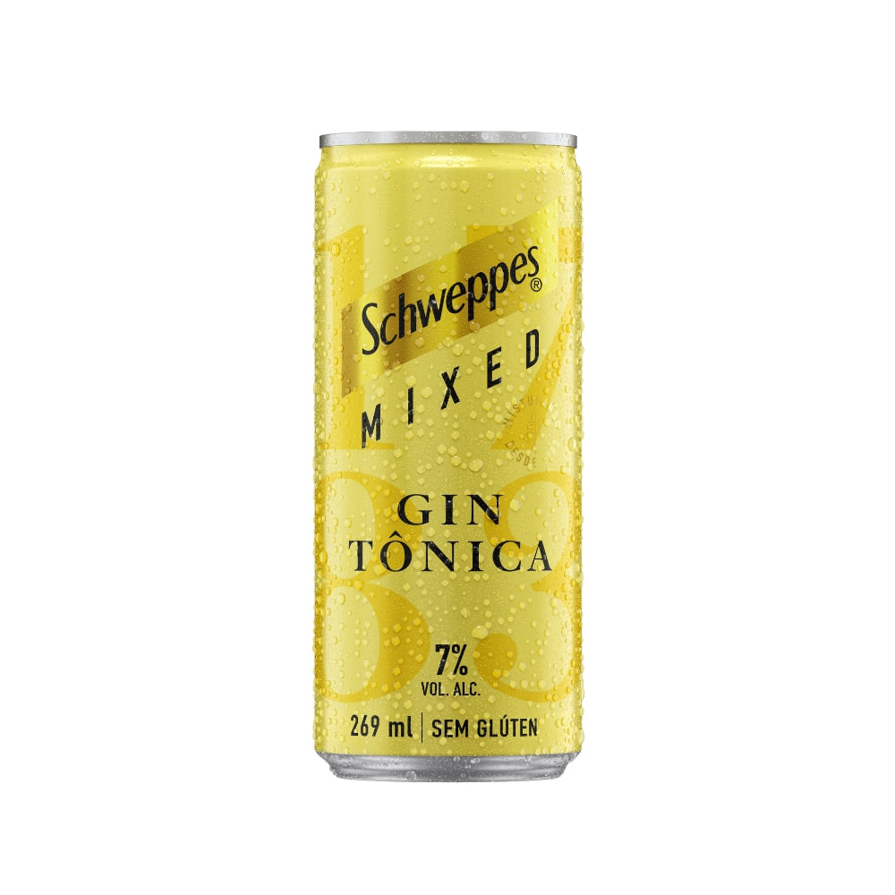 Encontraproduto.com.br - Bebida Alcoólica Schweppes Gin Tônica Lata com 269ml