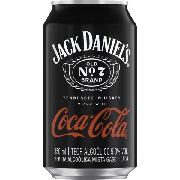 Encontraproduto.com.br - Bebida Alcoólica Mista Jack Daniels Coca-Cola Lata com 350ml