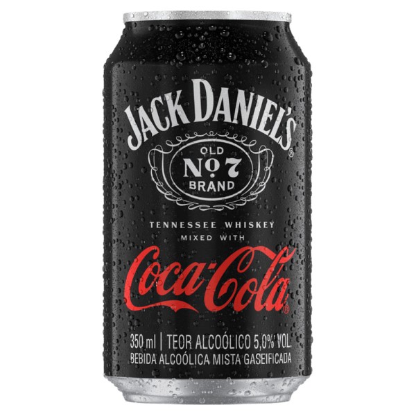 Encontraproduto.com.br - Bebida Alcoólica Mista Jack Daniels Coca-Cola Lata com 350ml