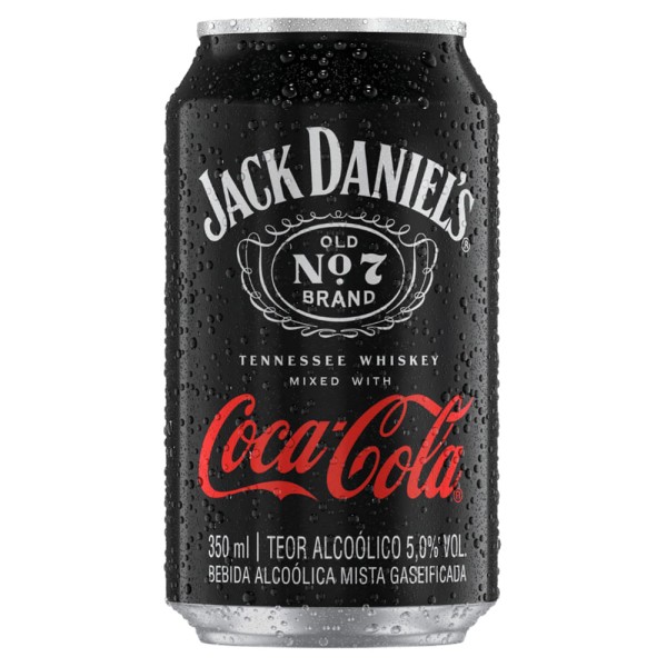Encontraproduto.com.br - Bebida Alcoólica Mista Jack Daniels Coca-Cola Lata com 350ml