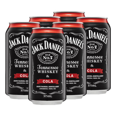 Bebida Mista Alcoólica Gaseificada Old No. 7 Jack Daniel´s e Coca-Cola 350ml