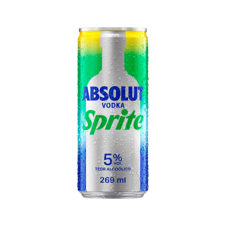 Encontraproduto.com.br - BEB MIS ABSOLUT VODKA SPRITE 269 ML