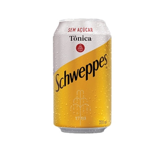 Água Tônica Schweppes s/ Açúcar Lata 350ml
