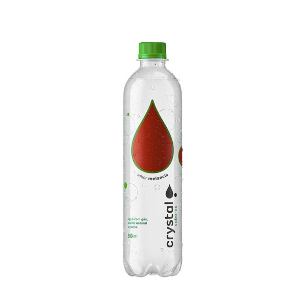 Encontraproduto.com.br - Água Saborizada com Gás Sabor Melancia Crystal Sabores 510ml