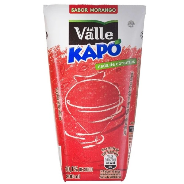 Encontraproduto.com.br - Bebida Com Suco Del Valle Kapo Morango 200ml