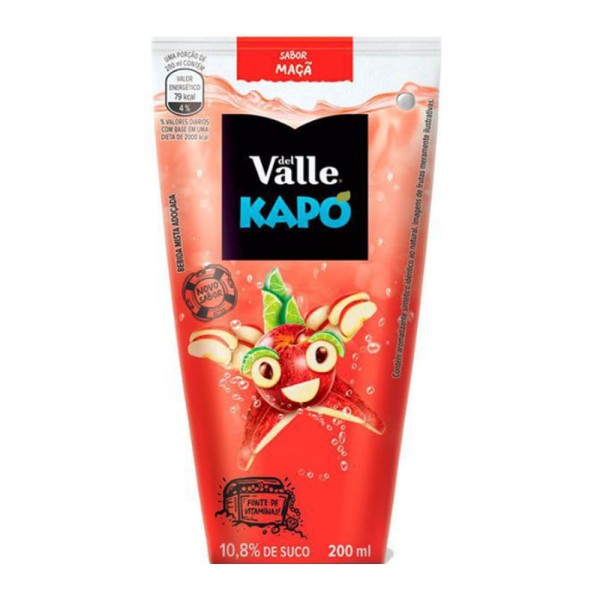 Encontraproduto.com.br - Bebida Mista Del Valle Kapo Maçã 200ml
