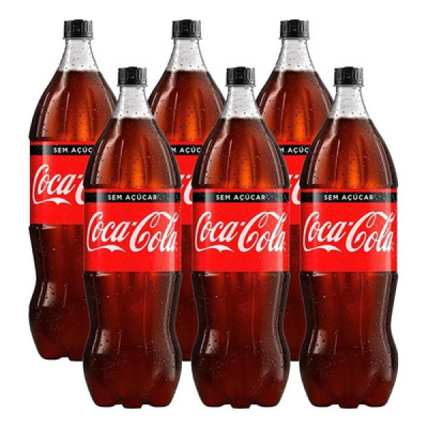 Encontraproduto.com.br - Refrigerante Coca-Cola + Refrigerante Coca-Cola Sem Açúcar Pack com 2 Unidade 2l Cada