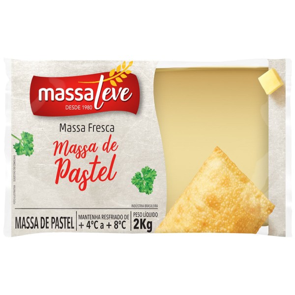Encontraproduto.com.br - Massa para Pastel Massa Leve Rolo com 2kg