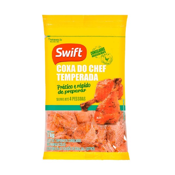 Coxa Frango Swift 1Kg Temperado