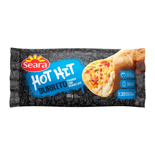 Encontraproduto.com.br - Wrap Seara Hot Hit Frango c/ Requeijão Pacote 100g