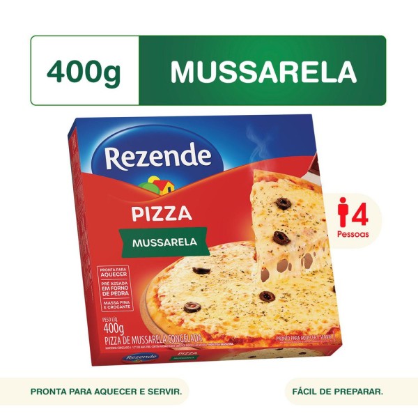 Encontraproduto.com.br - Pizza Rezende Mussarela 400g