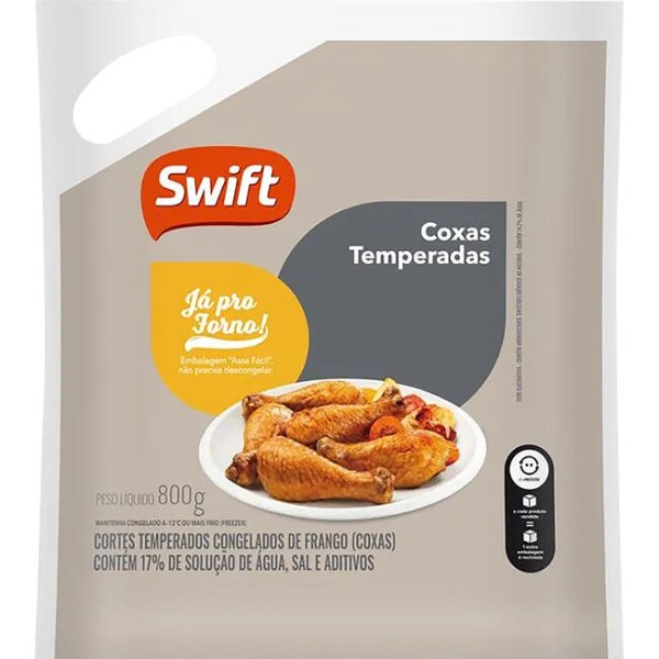 Coxa Assa Fácil Swift Temperada Pacote com 800g