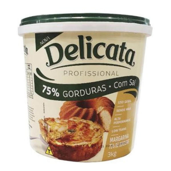 Encontraproduto.com.br - Margarina Delicata 75% Lipídios com Sal Balde com 3kg