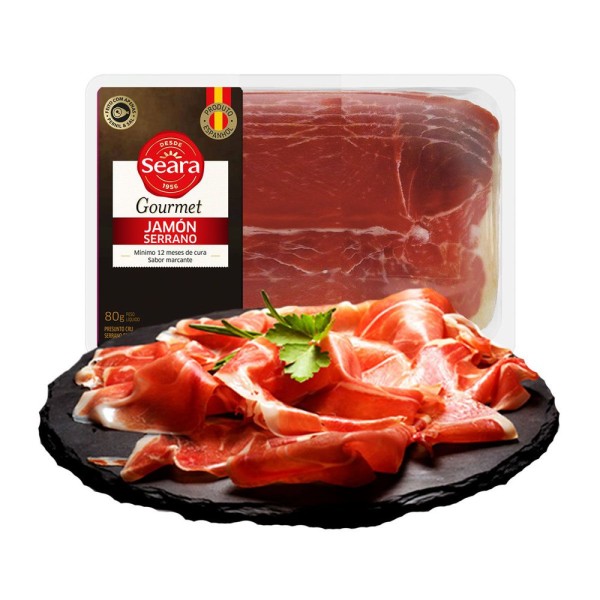Encontraproduto.com.br - Presunto Serrano Seara Gourmet Fatiado 80g