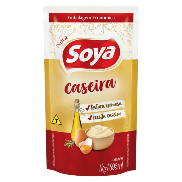 Encontraproduto.com.br - Maionese Soya Caseira Sachê Embalagem Econômica 1kg