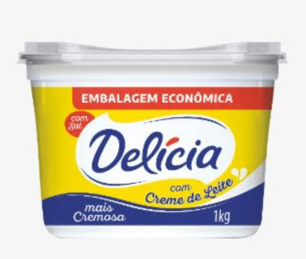 Encontraproduto.com.br - Margarina Com Sal Com Creme De Leite Delícia Pote 1kg