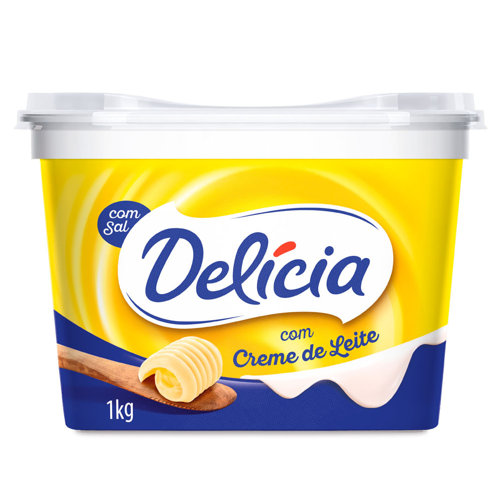 Encontraproduto.com.br - Margarina Com Sal Com Creme De Leite Delícia Pote 1kg