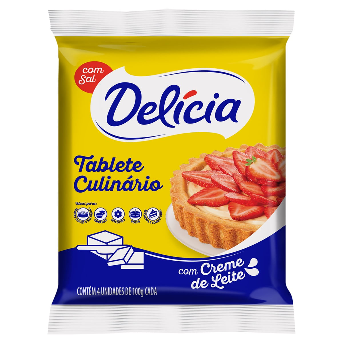 Margarina Delícia Tablete Culinário com Creme de Leite 400g
