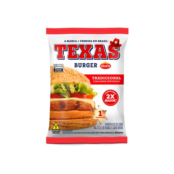 Encontraproduto.com.br - Hamburguer Seara Texas Burguer Tradicional Defumado 112g