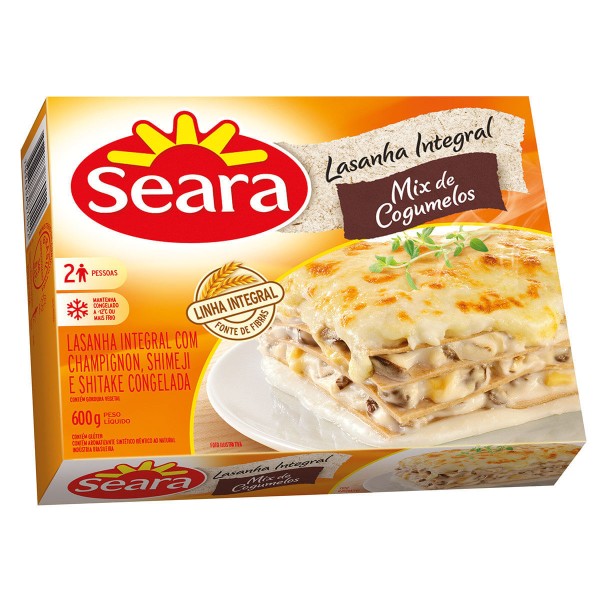 Encontraproduto.com.br - Lasanha Integral Mix de Cogumelos Seara 600g