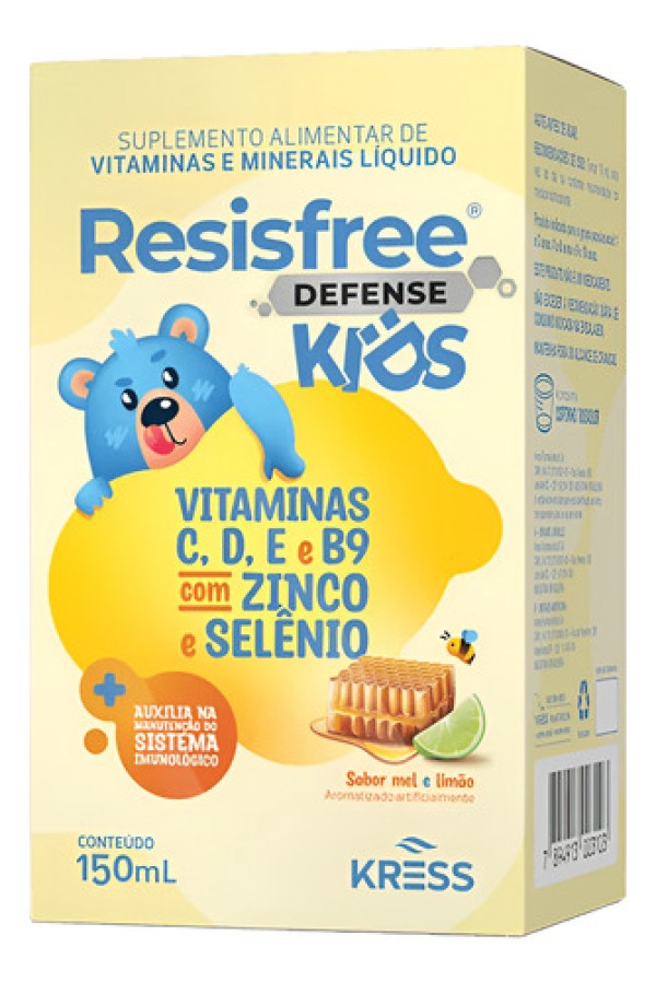 Encontraproduto.com.br - Resisfree Defense Kids 150ml Mel E Limao